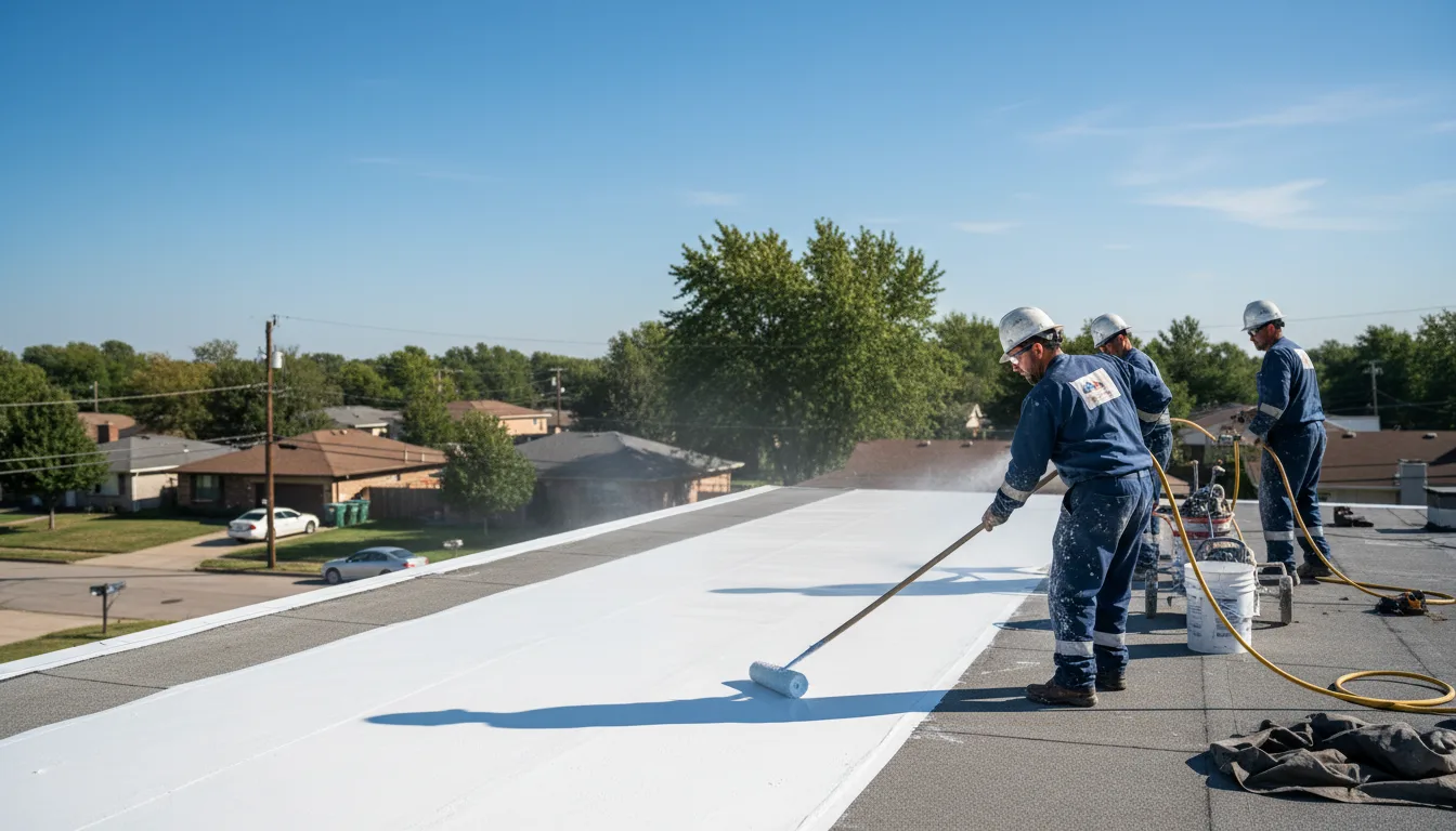 Commercial roof coating in Bloomington, CA near me